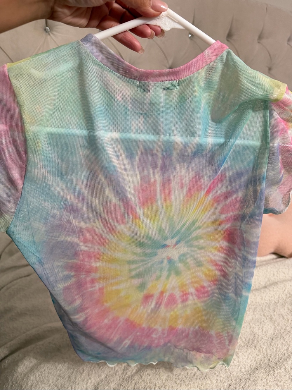 Fashion nova mesh tie dye top